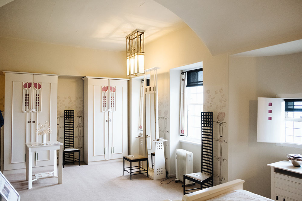 Hill House enterijer spavaće sobe
